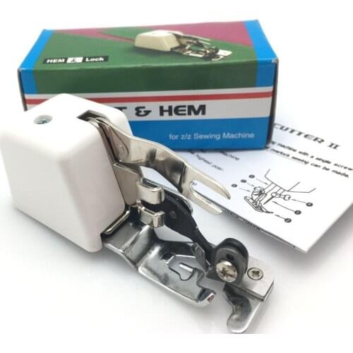 1 Piece Side Cutter Attachment Presser Foot Side Cutter Overlock Sewing Machine Presser Foot Feet, Made in Taiwan 5YJ65