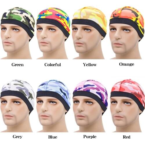 2021 Fashion Silky Print Dome Wave Cap Elastic Breathable Hat Hair Headwear For Fedoras Beanie For Adult