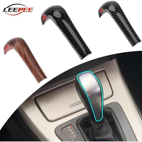 Car Accessories Auto Decoration For BMW 5 Series E60 X3 E83 6 Series E63 X5 E53 Auto Gear Shift Handle Sleeve Cover