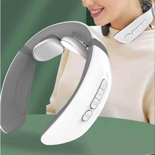 Cordless Electric Cervical Neck Massager Deep Tissue Massage Body Shoulder Muscle Relax for Women Men Mom Father