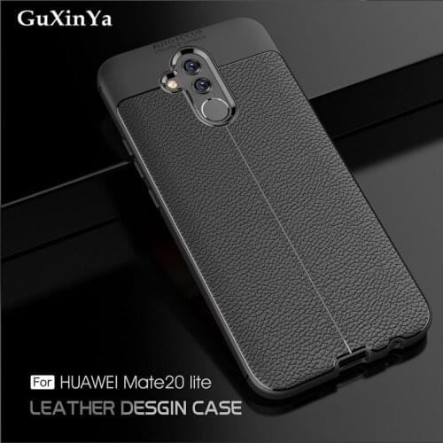 For Huawei Mate 20 Lite Case Huawei Mate 20 Lite Cover Luxury Leather ShockProof TPU Case For Huawei MaiMang 7 SNE-LX1 Fundas