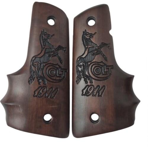 Colt Edition 1911 Custom Laser Cut Wood Inlay Grips Gun Accessory Hunting Gun