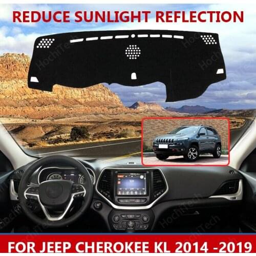 For Jeep Cherokee KL 2014 -2019 Right Left Hand Drive Good Polyester Material Anti Light Car Dashboard Cover Mat