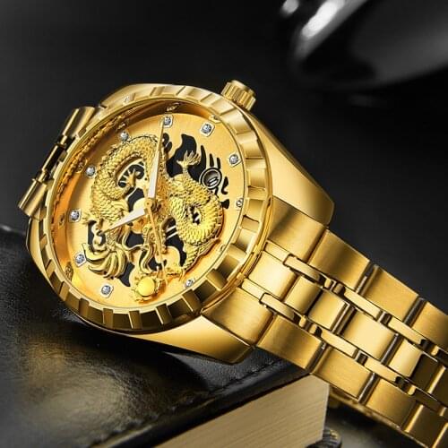 FNGEEN Mens Gold Watch