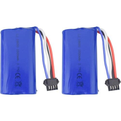 7.4V 1500mAh Lithium Battery For Huanqi 961 962 RC Boat UDI902 UDI002 UDI009 AA102 Electric Boat Spare Parts