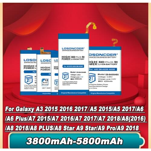 LOSONCOER Samsung Galaxy A6 Plus Batteries