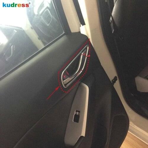 For Mazda 3 Axela 2014 2015 2016 2017 2018 ABS Matte Car Inner Door Handle Bowl Cover Trim Decoration Frame Sticker Accessories