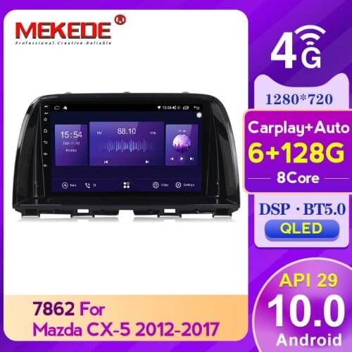 Mekede QLED Screen 1280*720 Android 10 For Mazda CX5 CX-5 CX 5 2012-2015 Car Radio Multimedia Video Player Navigation GPS 4G LTE