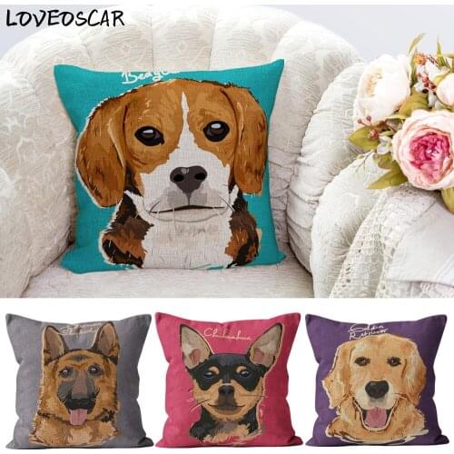 Lovely Animal Pet Colorful Big Cushion Cover Dog Doggie Cute Kawaii Room Pillow Case Sofa Decor Christmas Xmas Gift Kids Party
