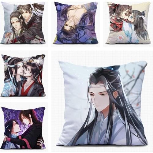 Modaozushi Anime Handsome Home Textile Pillow Case Custom Decorative Cushion Covers Sofa Pillowcase Houseware Room XMAS Gift A02