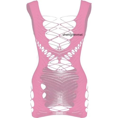 Mens Nightdress Mens Babydoll Sexy Lingerie Summer Soft Male Underwear Gay Mini Dress Hollow Out Sleepwear Hot Exotic Apparel