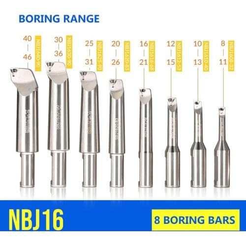 Adjustable Fine-tuning Fine Boring Tool Small Hole Boring Tool Set Machining Center Boring Head High Precision NBJ16