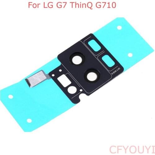 New Back Camera Lens Cover with Bracket and Glass Replacement Part For LG G7 ThinQ G710