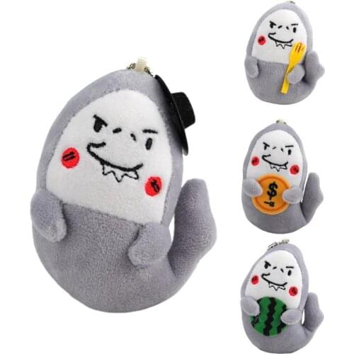 Plush Toys From Kids Plush Pendant Cartoon Stuffed Toy PP Cotton Funny Shark Keychain Christmas Pendant Accessories Gifts