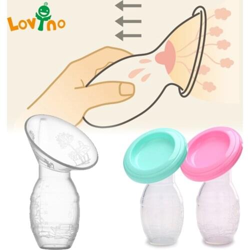 Baby Feeding Manual Breast Pump Partner Breast Collector Automatic Correction Breast Milk Silicone Pumps