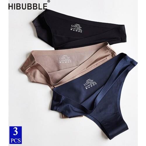 Sexy Ladies Ice Silk Thong Seamless Underwear Women Comfortable Young Girl Sports Panties Plus Size String High Quality Thongs