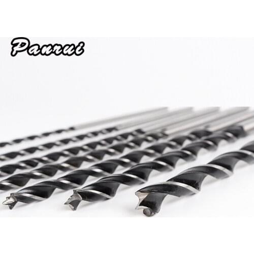 7pcs/set of 300mm long wooden auger bits, 4mm-12mm diameter, with center point high strength woodworking drill