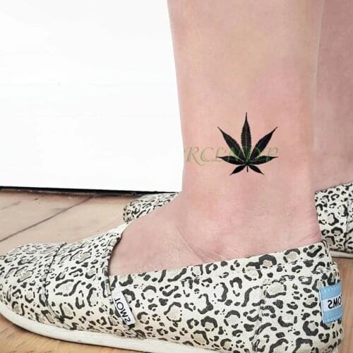 Waterproof Temporary Tattoo Sticker Maple leaf Tatto Flash Tatoo Fake Tattoos Tatouage Wrist foot hand For Girl Women Men