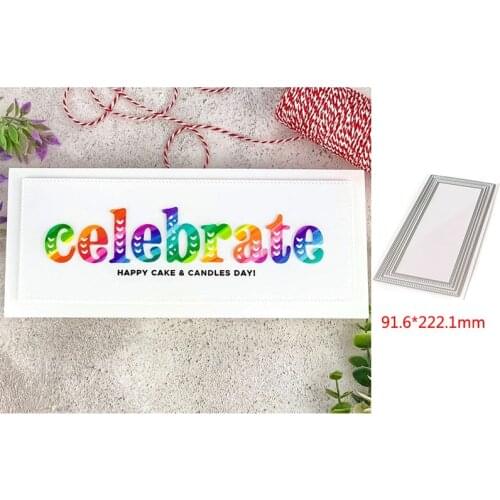 2020 New Hot Photo Frame Rectangle Metal Cutting Dies For Scrapbooking Craft Die Cut Card Making Embossing Stencil Photo New