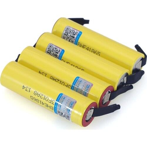 4 pcs/lot New Original HE4 2500mAh Li-Ion 18650 battery 3.7V rechargeable batteries Max 20A ... 35A discharge + nickel sheet