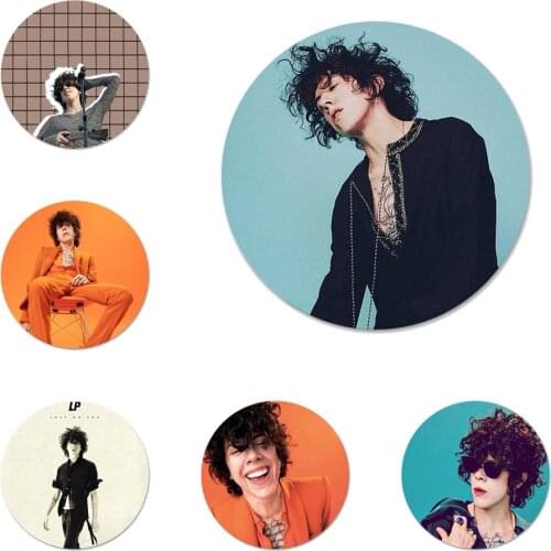 58mm Laura Pergolizzi LP Brooch Pin Cosplay Badge Accessories For Clothes Backpack Decoration Gift