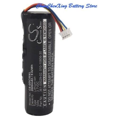 Cameron Sino 2600mAhBattery 361-00029-02 for Garmin Alpha 100, DC50, GAA002, GAA003, GAA004, T5 , TT10, TT15