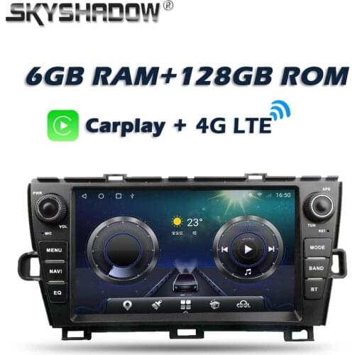 Carplay DSP Android 10.0 6GB + 128GB Car DVD Player GPS WIFI Bluetooth 5.0 Radio For Toyota Tundra Sequoia 2007 -2013 left right