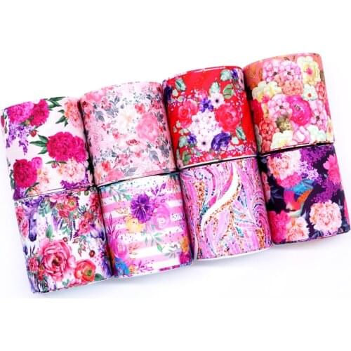 Free shipping 50 yard cartoon printed grosgrain ribbon 31936