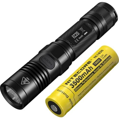 Free Shipping NITECORE EC20 960lms Flashlight +18650 Rechargeable Battery Waterproof Outdoor Portable Torch Hard Light Lanterna