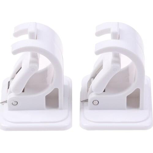 Traceless Adjustable Household Paste Type Door Curtain Telescopic Rod Clamp Hole Free Hook Bracket Clip