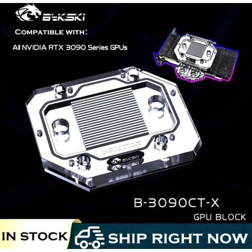 Bykski B-3090CT-X,GPU Back Plate Water Block For NVIDIA RTX 3090 Series Graphics Card, Mining VGA Backplane Cooler,VRAM Radiator