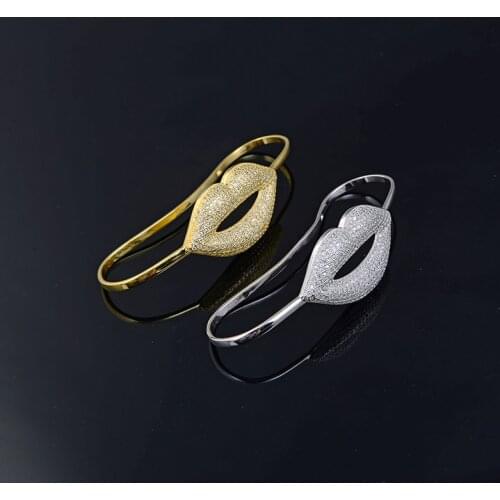 Designer Fashion 925 Sterling Silver Jewelry 3A Cubic Zirconia Party Palm Bangle