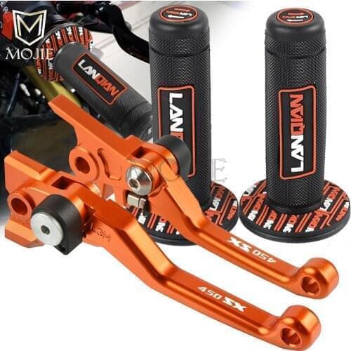 For 450SX 450 SX 2003-2008 2004 2005 CNC Pivot Brake Clutch Levers Dirt Bike Handle Hand Grip Handlebar Motocross Motorcycle