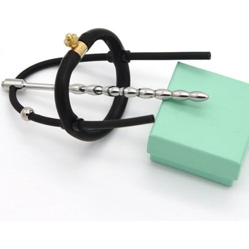 Electric Shock Accessory Medical Themed Sex Toys Urethral Sounds Catheter With Penis Ring Electro Penis Plug Dilator Sex Product