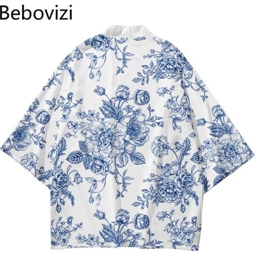Cardigan Men Shirts Yukata Haori Womens Clothing White 2021 New 6XL 5XL 4XL Fashion Beach Japanese Kimono Kimetsu No Yaiba Robe