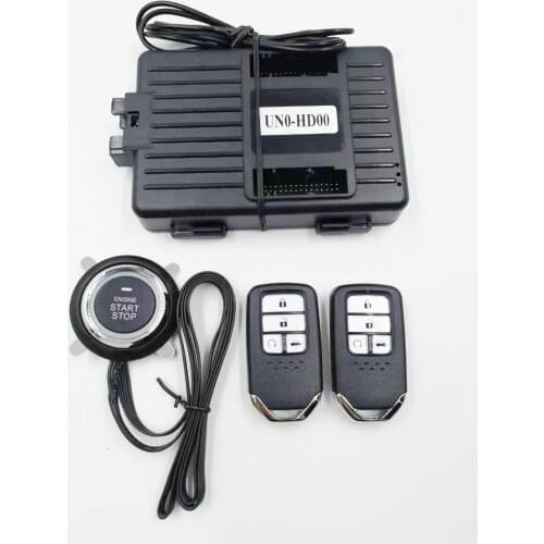 For Honda CITY Add Push button start stop Car Alarm Phone App Remote Control Car System Central Locking System No Wire Cut