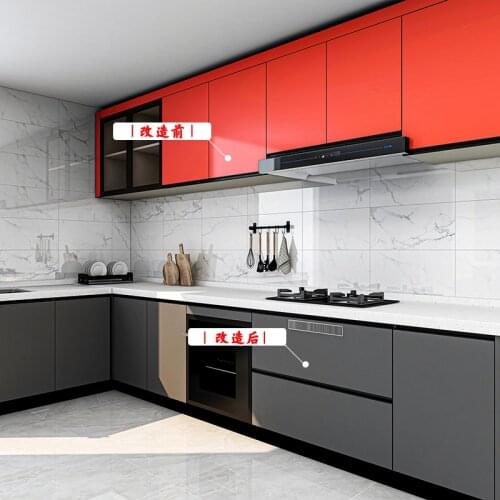 Decorative Film PVC Self Adhesive Wall Paper Kitchen Waterproof Wallpaper Furniture Renovation Stickers Decorative Films BG50DF
