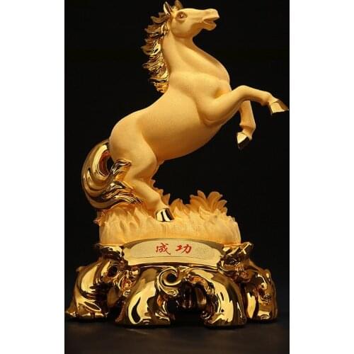 RESIN SUCCESS HORSE HOME DECORATION OFFICE LUCKY CRAFT GIFT