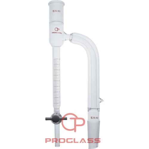 Distilling Receivers,Moisture Test, Barrett,Vacuum Jacketed,24/40 Joints