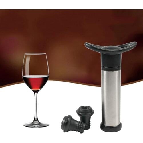 Wine Stopper With Vacuum Pump Bar Accessories Air lock Aerator Steel Bottle Stopper Keep Wine Fresh Saver Sealing