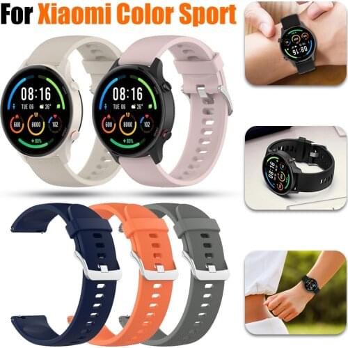 2021NEW WatchBand 22MM Strap For Xiaomi Watch Color Sport Original Silicone Smart Wristband Accessories For Garmin Vivoactive 4