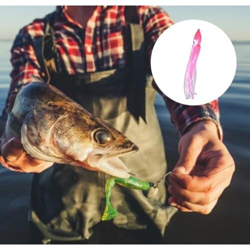 Fishing Lure Eye-catching High Toughness Metal Squid Skirts Saltwater Lure Tools for Lake