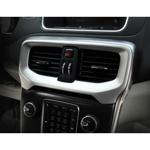 Car styling for Volvo V40 Stainless steel refit special interior accessories Car Stickers Control parts Decorative Stickers