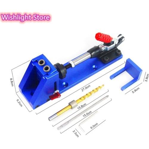 Drill Punch XK-2 DIY Woodworking Puncher Hole Positioner Guide Locator Jig Joinery System Kit Repair Fixture Wood Working Tool