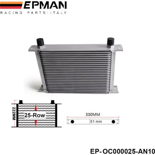 Universal 25-Row Engine/Transmission 10-AN Oil Cooler TK-OC000025-AN10