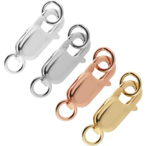 Premium 925 Sterling Silver Lobster Clasp for Necklace Bracelet DIY Findings