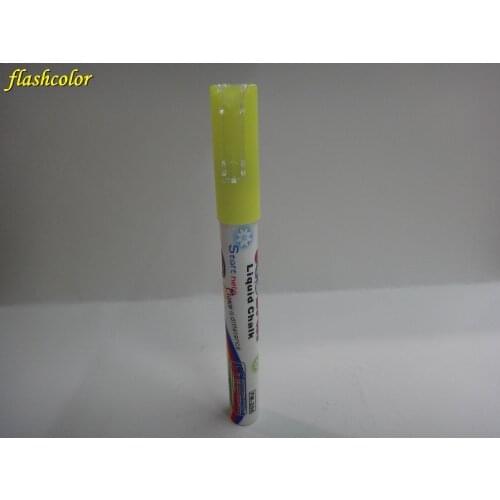 Flashcolor Highlighter yellow Neon Liquid Chalk Marker pen for board sign 3MM 1pcs