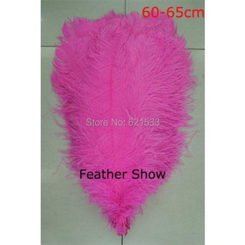 20pcs/lot!60-65cm long hot pink ostrich feather plumes for wedding centerpieces wedding decor