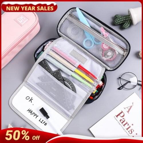 Pencil Case Creative Large Capacity Can Write Draft Pen Bag School Pen Case Supplies Pencil Bag Pencils Pouch Student Stationery