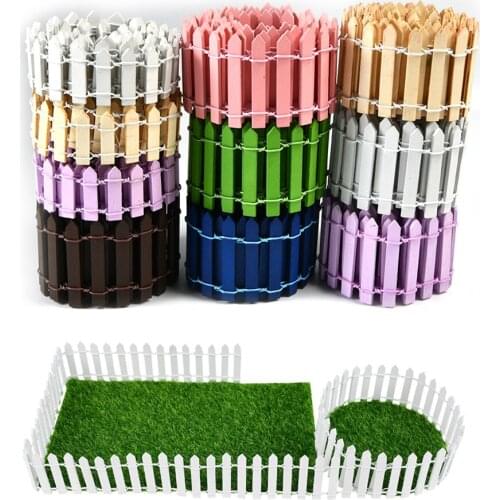 100cm/roll 3cm 5cm Wooden Fencing Wood Barrier DIY Mini Landscape Fairy Garden Figurines Miniatures Accessories Crafts Decor